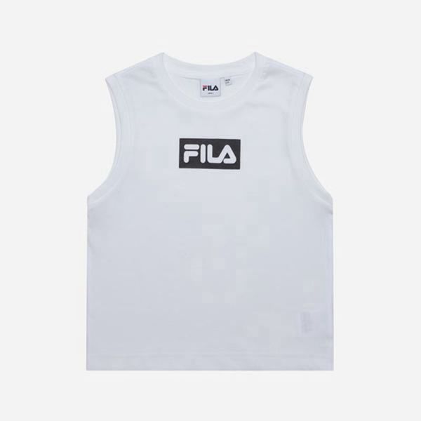 Fila Sleeveless Women's T-Shirts - White,NZ 234-32491